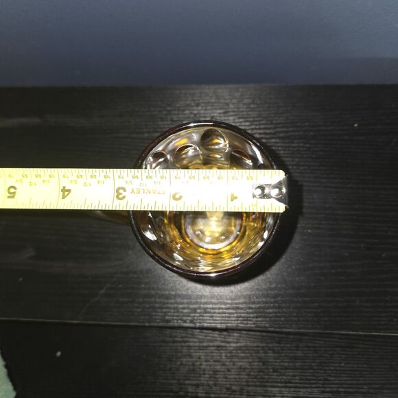 Vintage Amber Glass Coffee Mug 3D Design - Picture 6 of 6